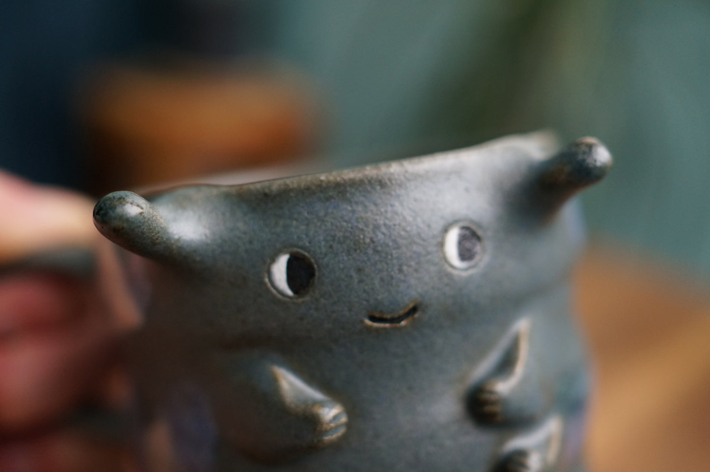 Blue Caterpillar Mug