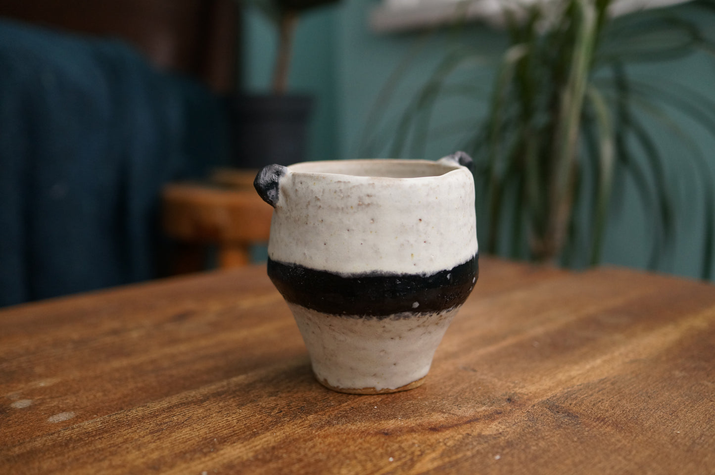 Handbuilt Sitting Panda Cup
