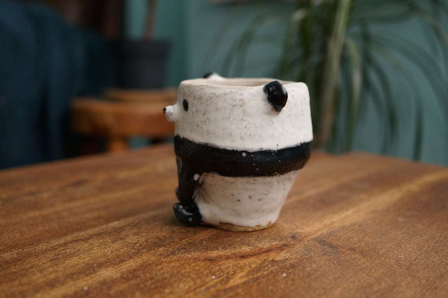 Handbuilt Sitting Panda Cup