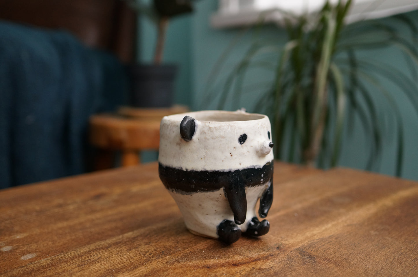 Handbuilt Sitting Panda Cup