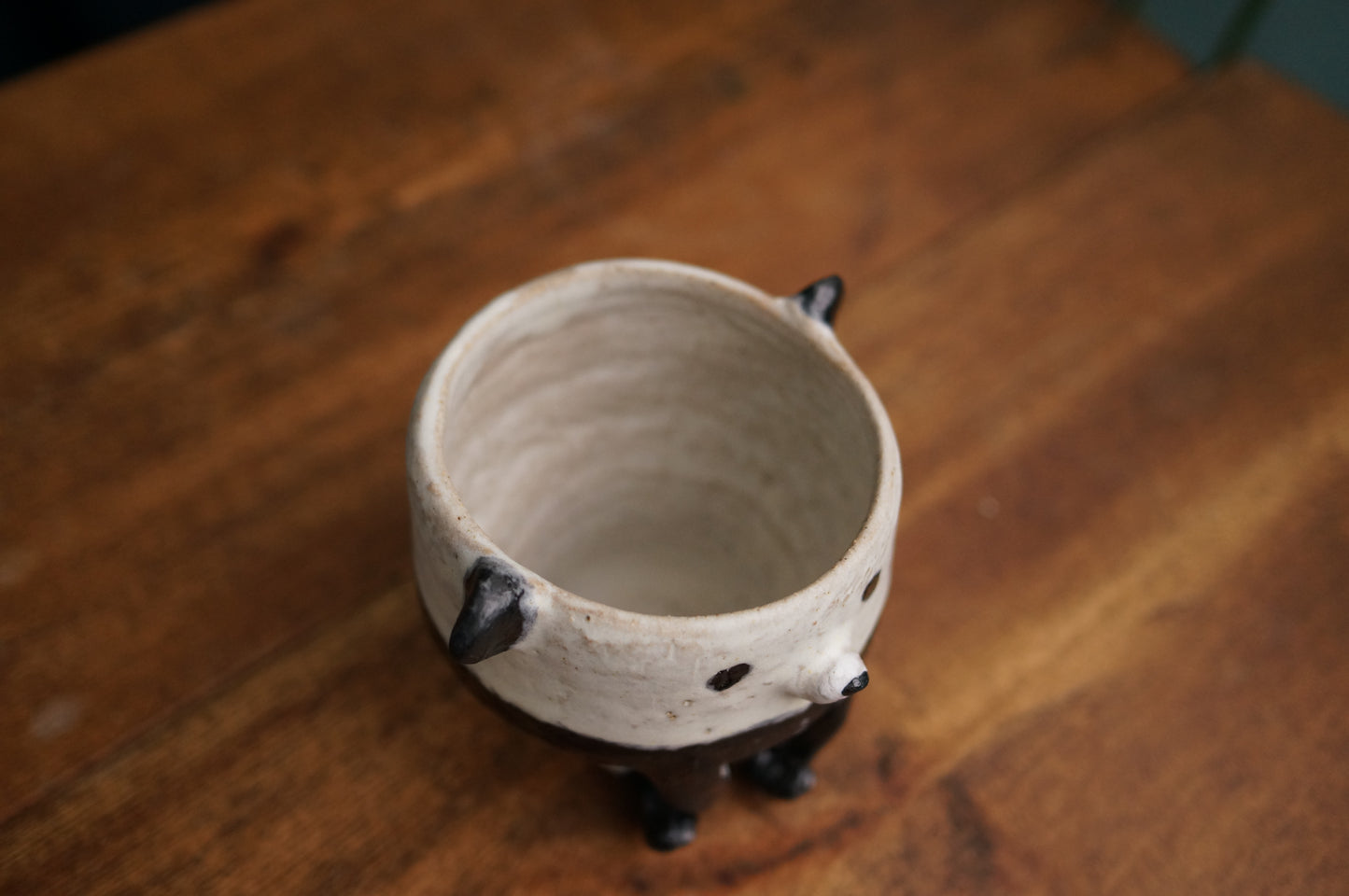 Handbuilt Sitting Panda Cup