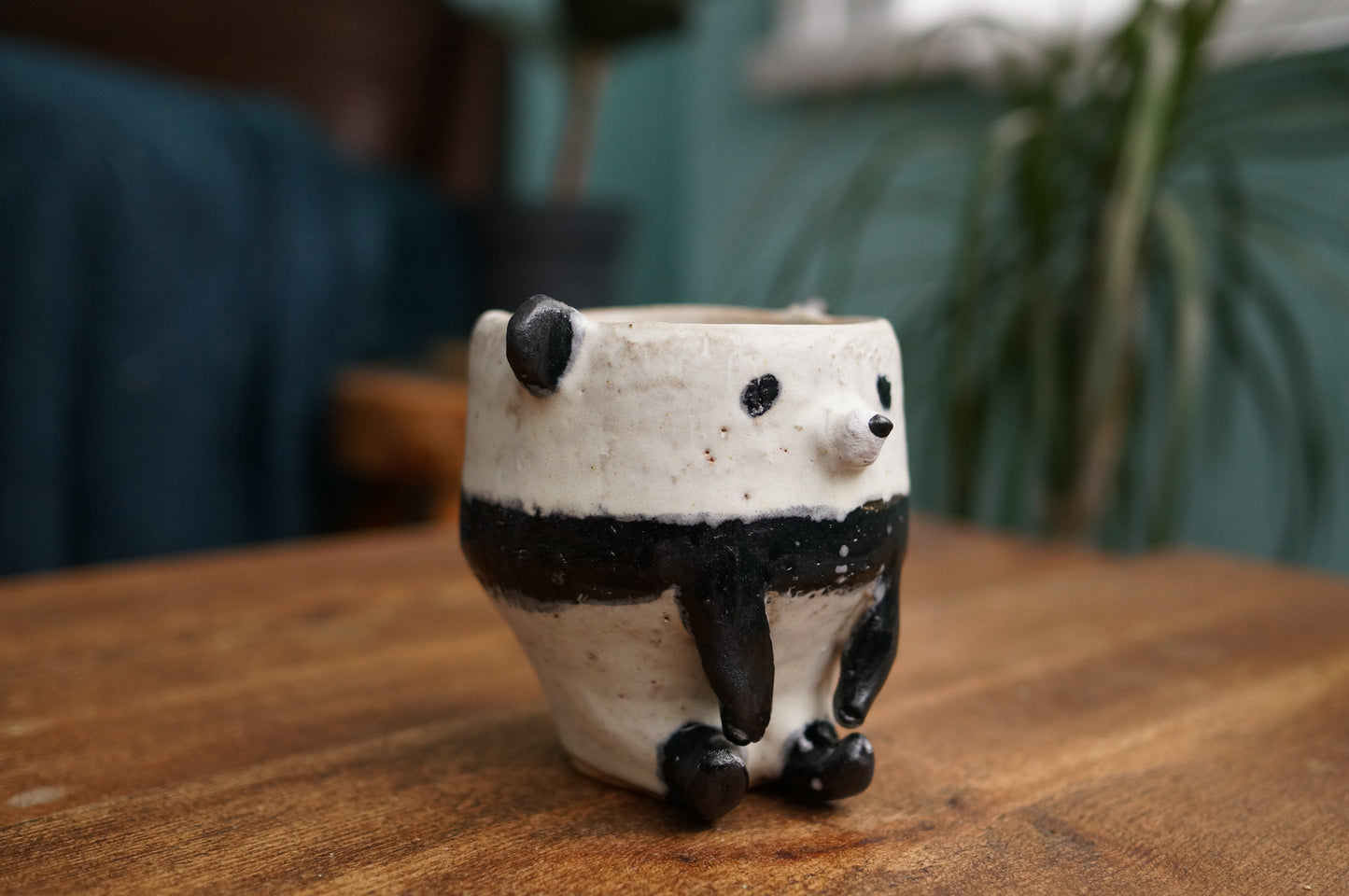 Handbuilt Sitting Panda Cup