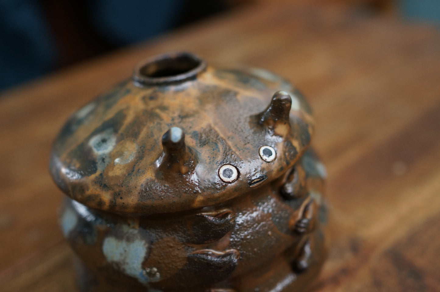 Brown Caterpillar Vase