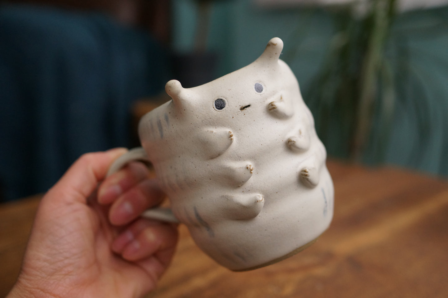 White Caterpillar Mug