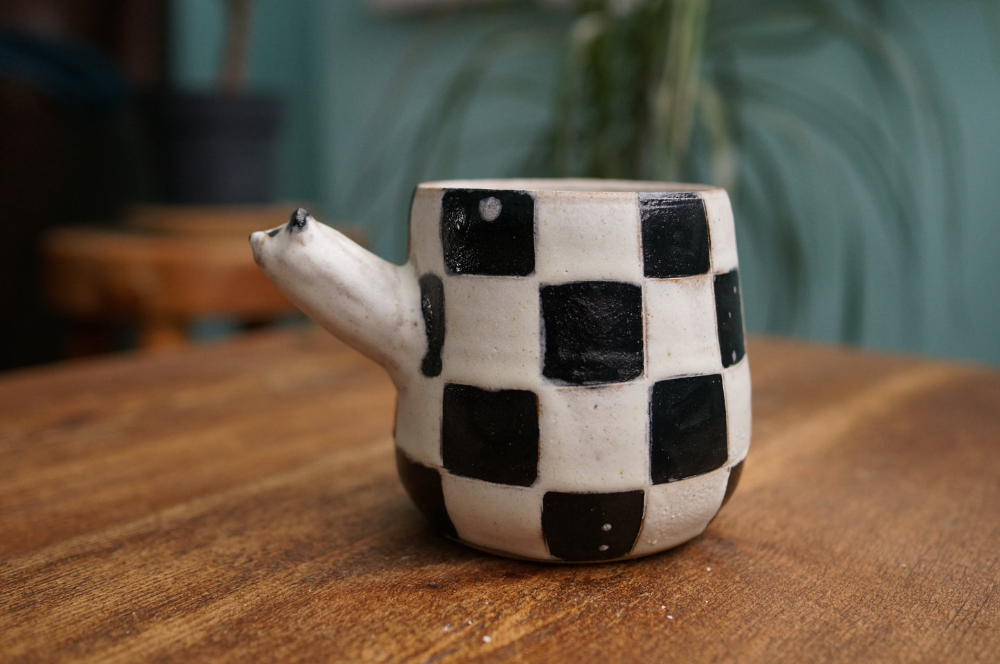 Checked Panda Mug