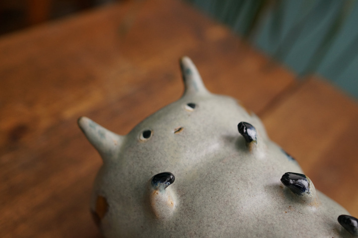 Grey Green Caterpillar Vase