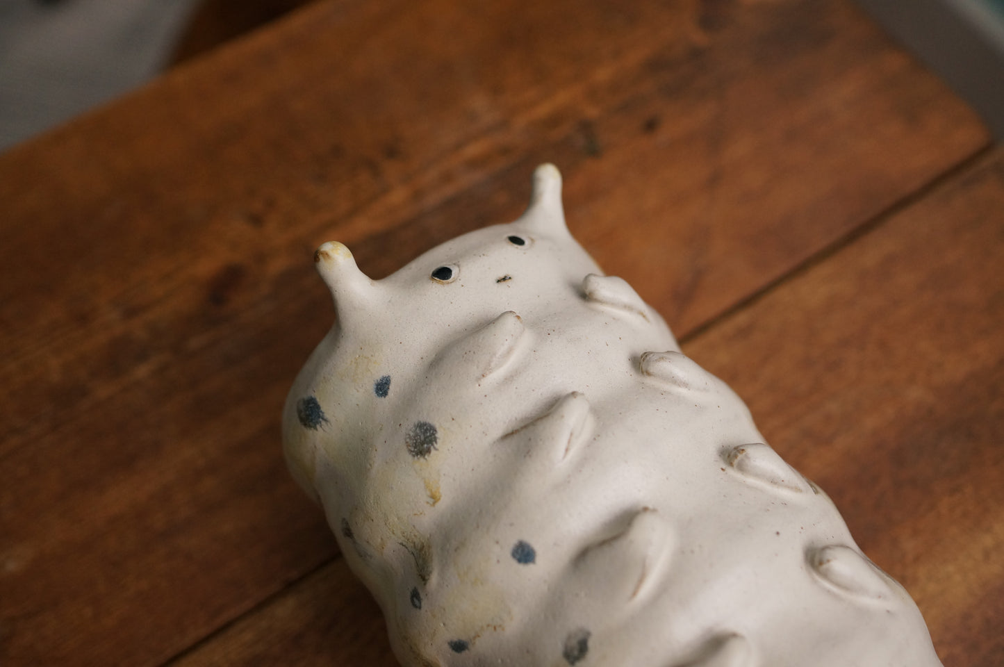 Satin White Caterpillar Vase