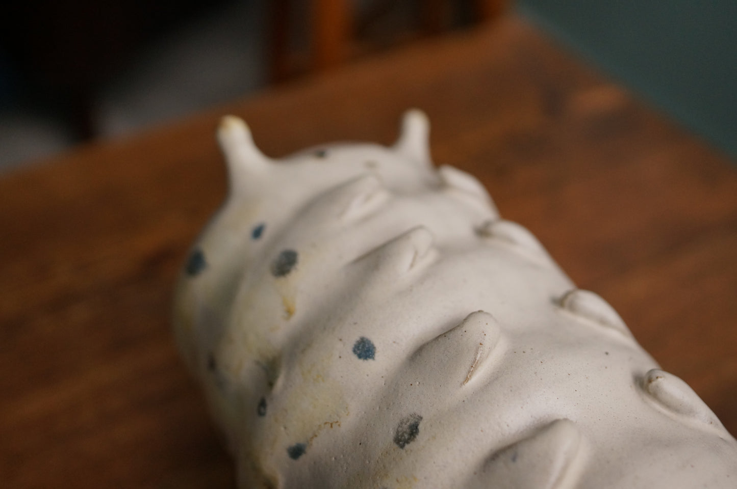 Satin White Caterpillar Vase