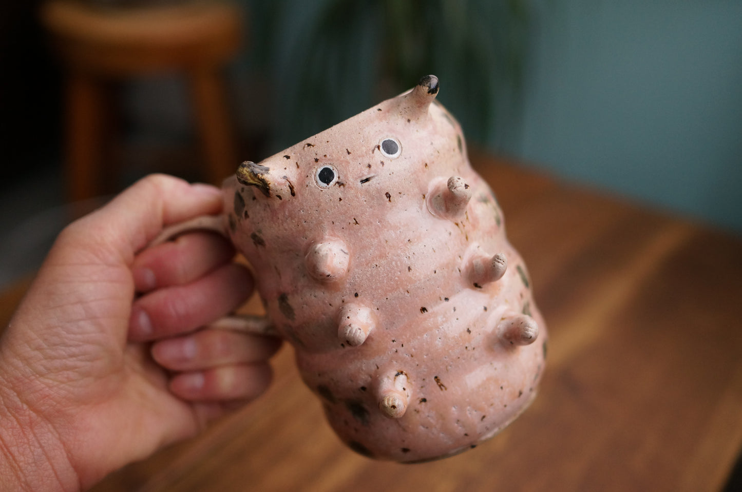 Pink Caterpillar Mug