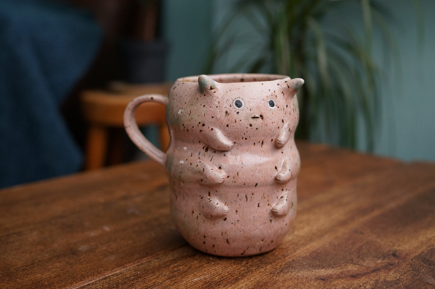 Pink Caterpillar Mug