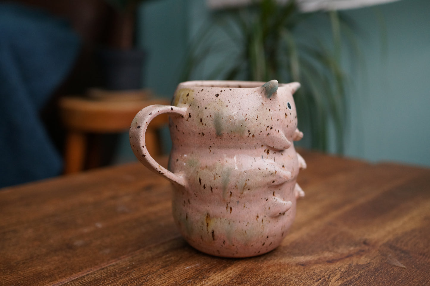 Pink Caterpillar Mug