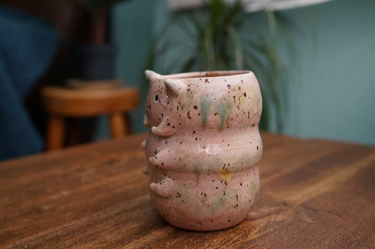 Pink Caterpillar Mug