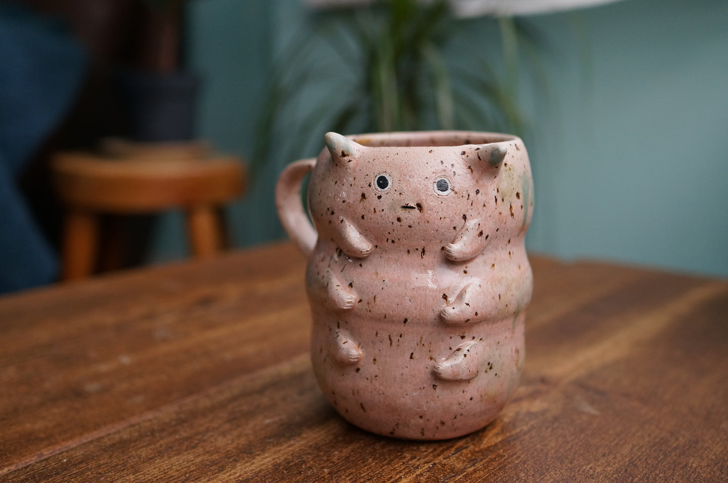 Pink Caterpillar Mug