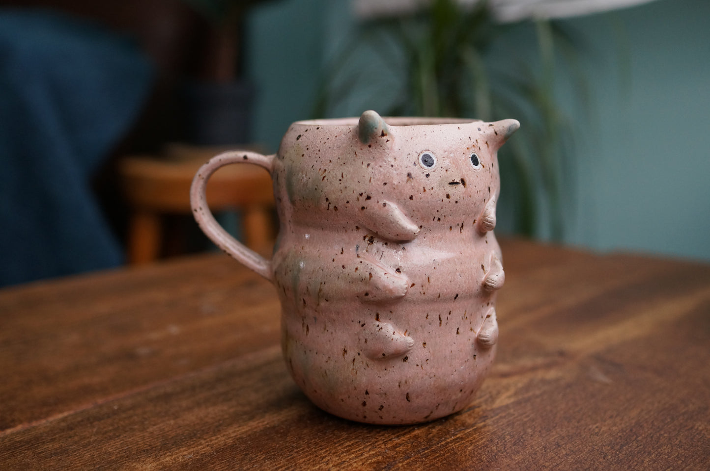 Pink Caterpillar Mug