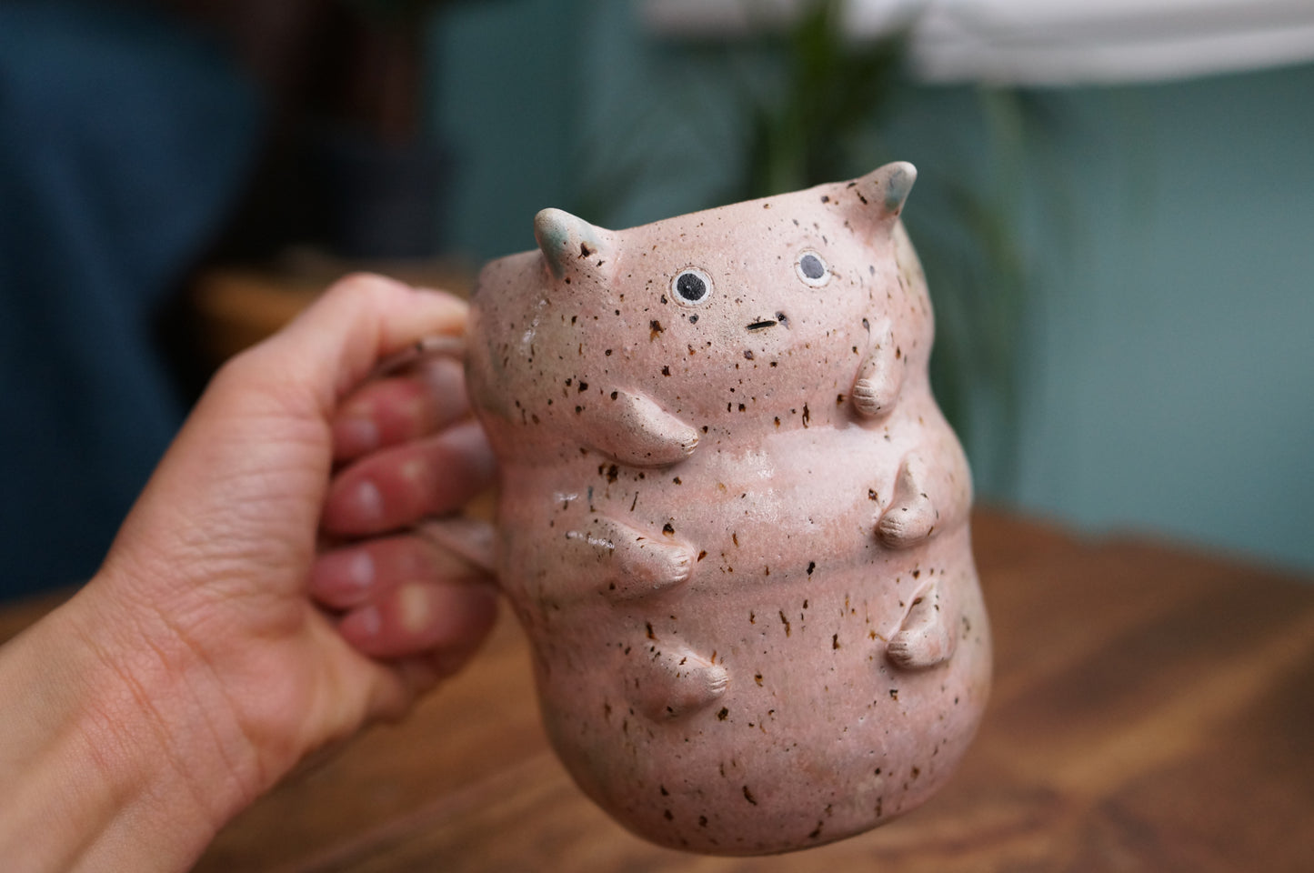 Pink Caterpillar Mug