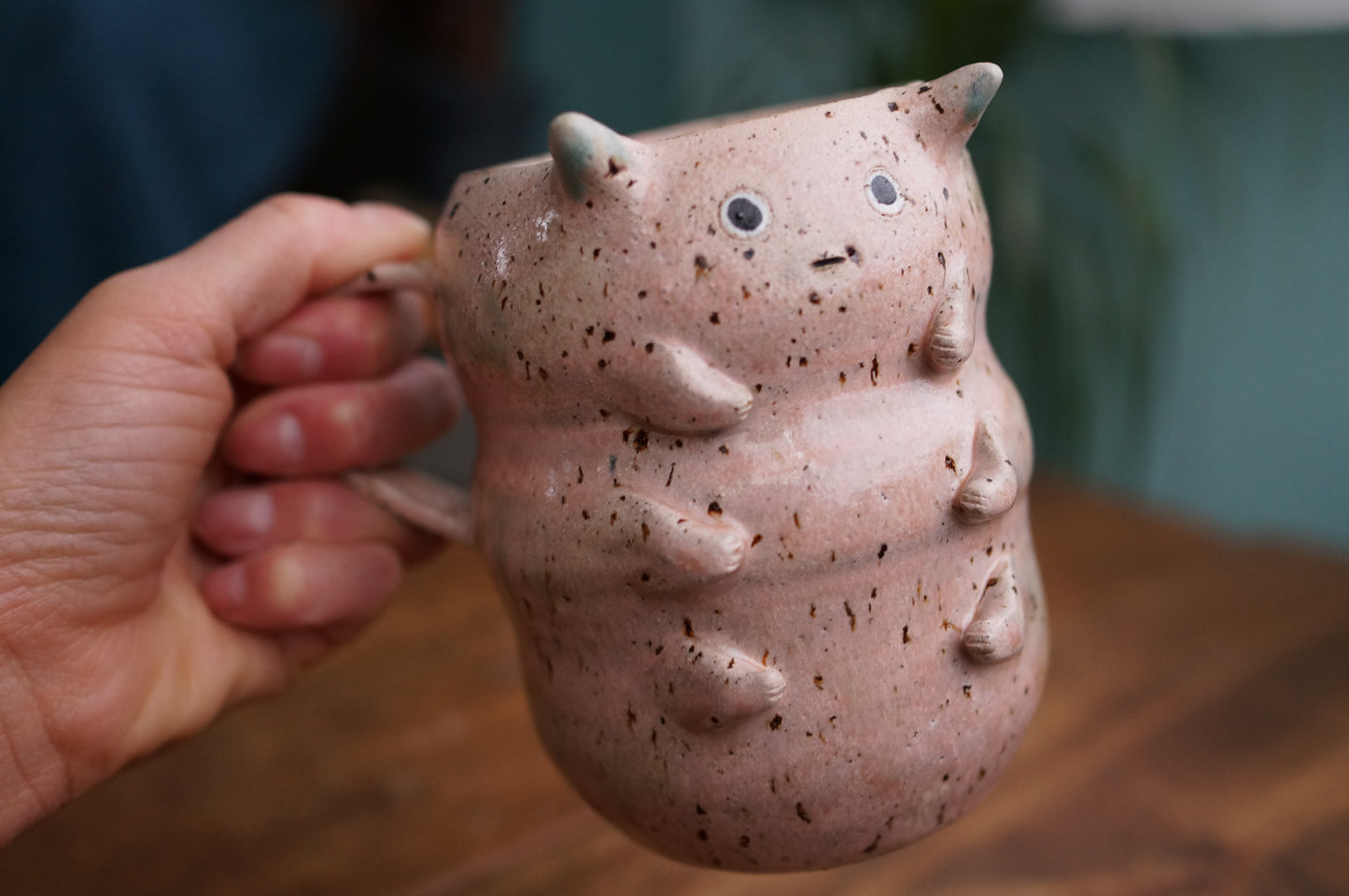 Pink Caterpillar Mug