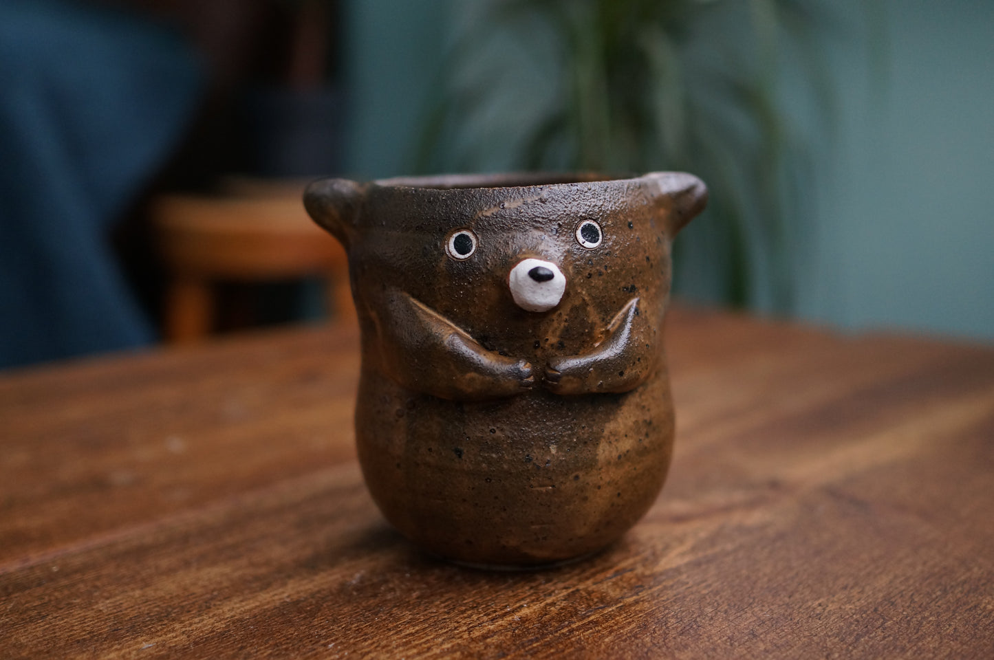 Matte Brown Bear Cup