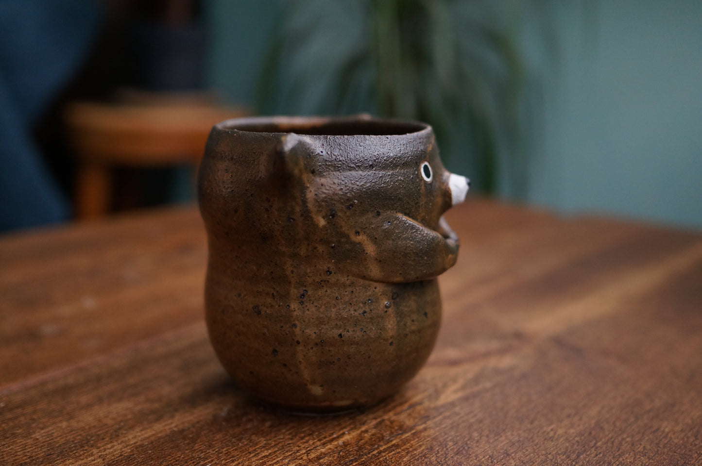 Matte Brown Bear Cup
