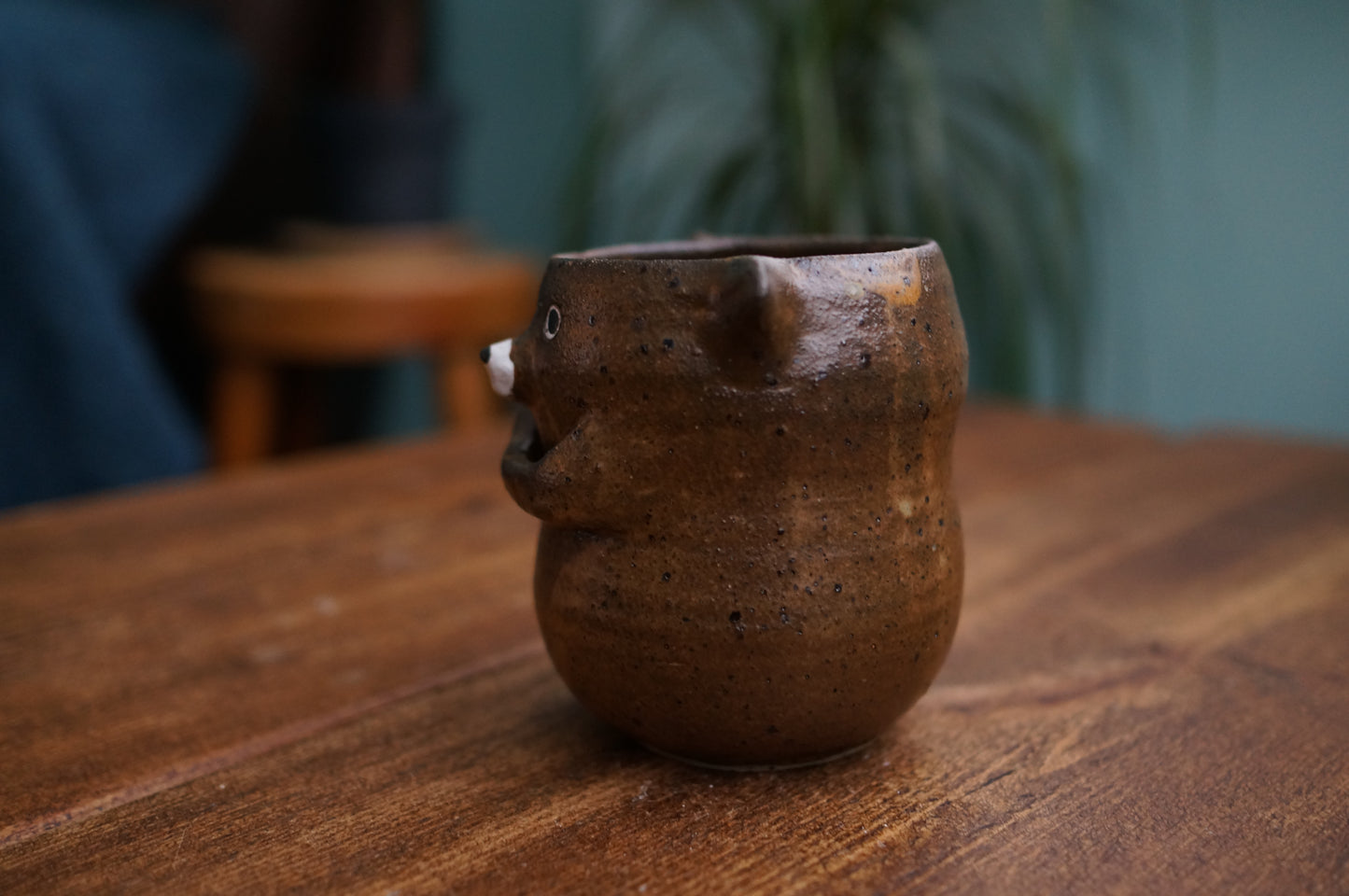 Matte Brown Bear Cup