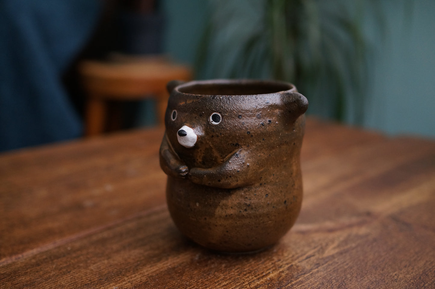 Matte Brown Bear Cup