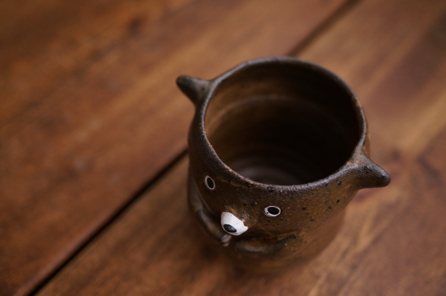 Matte Brown Bear Cup