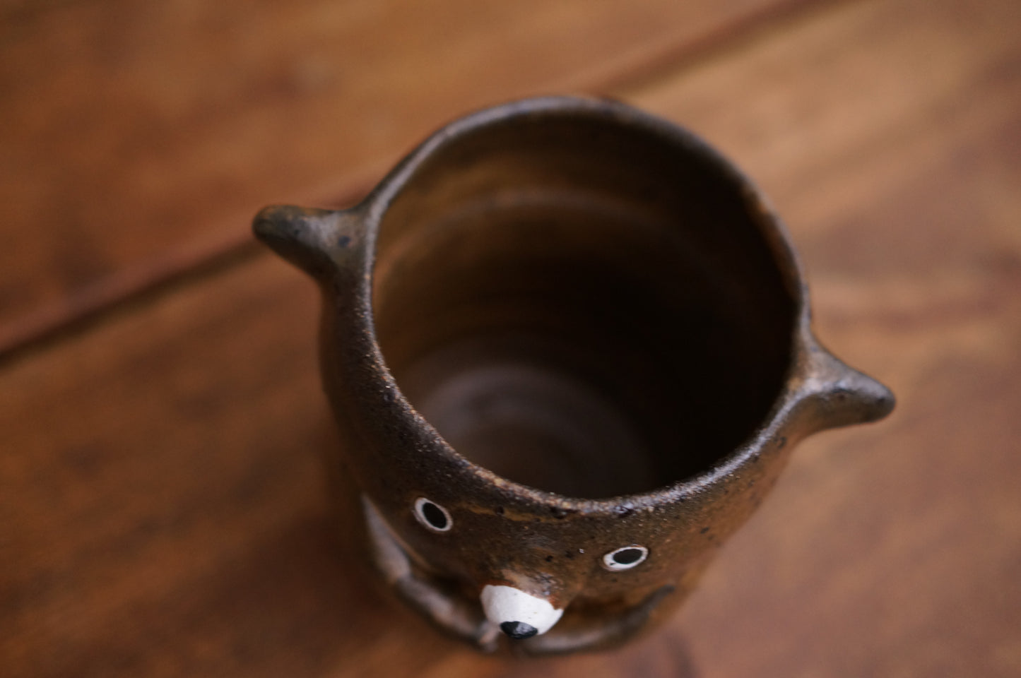 Matte Brown Bear Cup