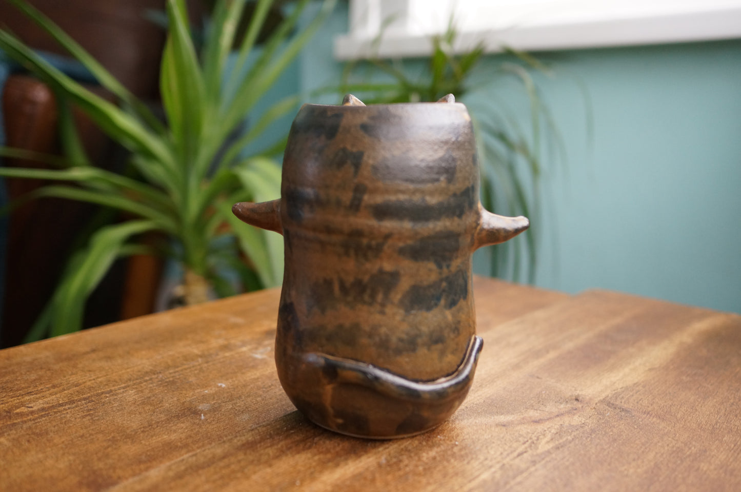 Brown Cat Vase