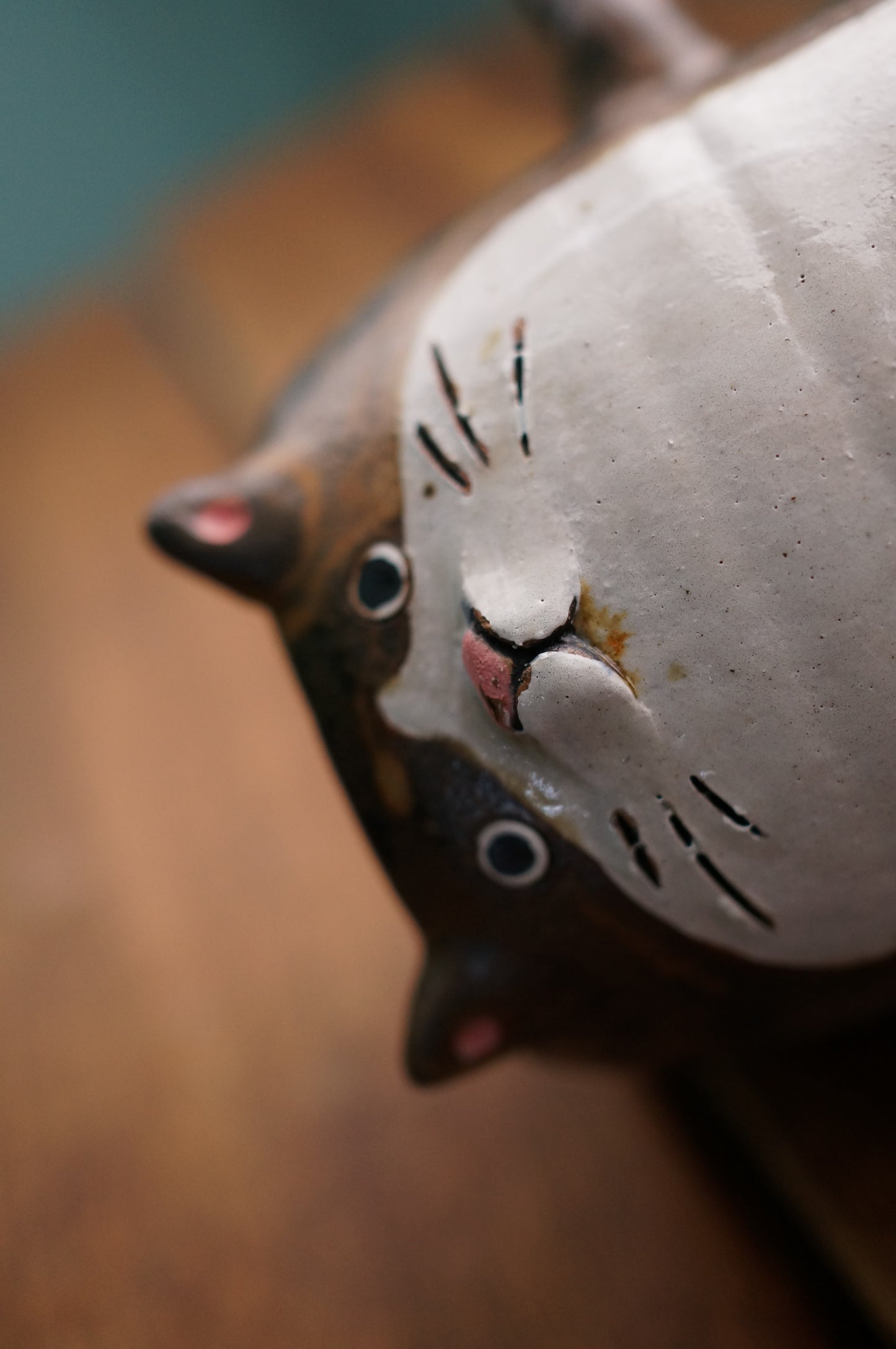 Brown Cat Vase