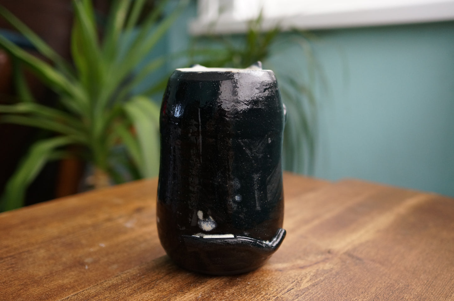 Black Cat Vase