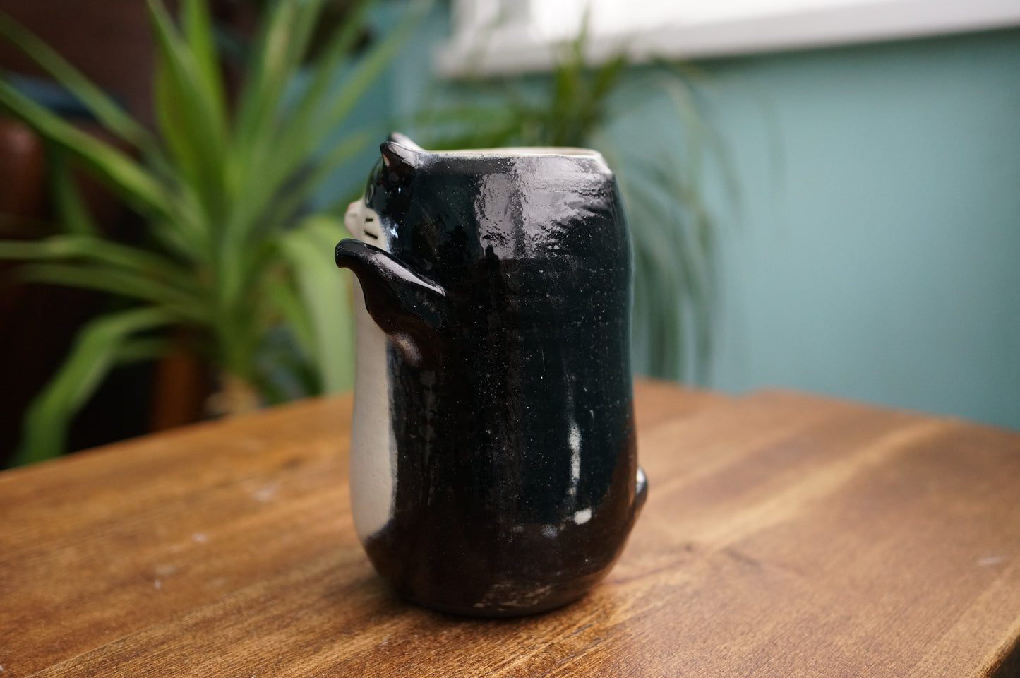 Black Cat Vase