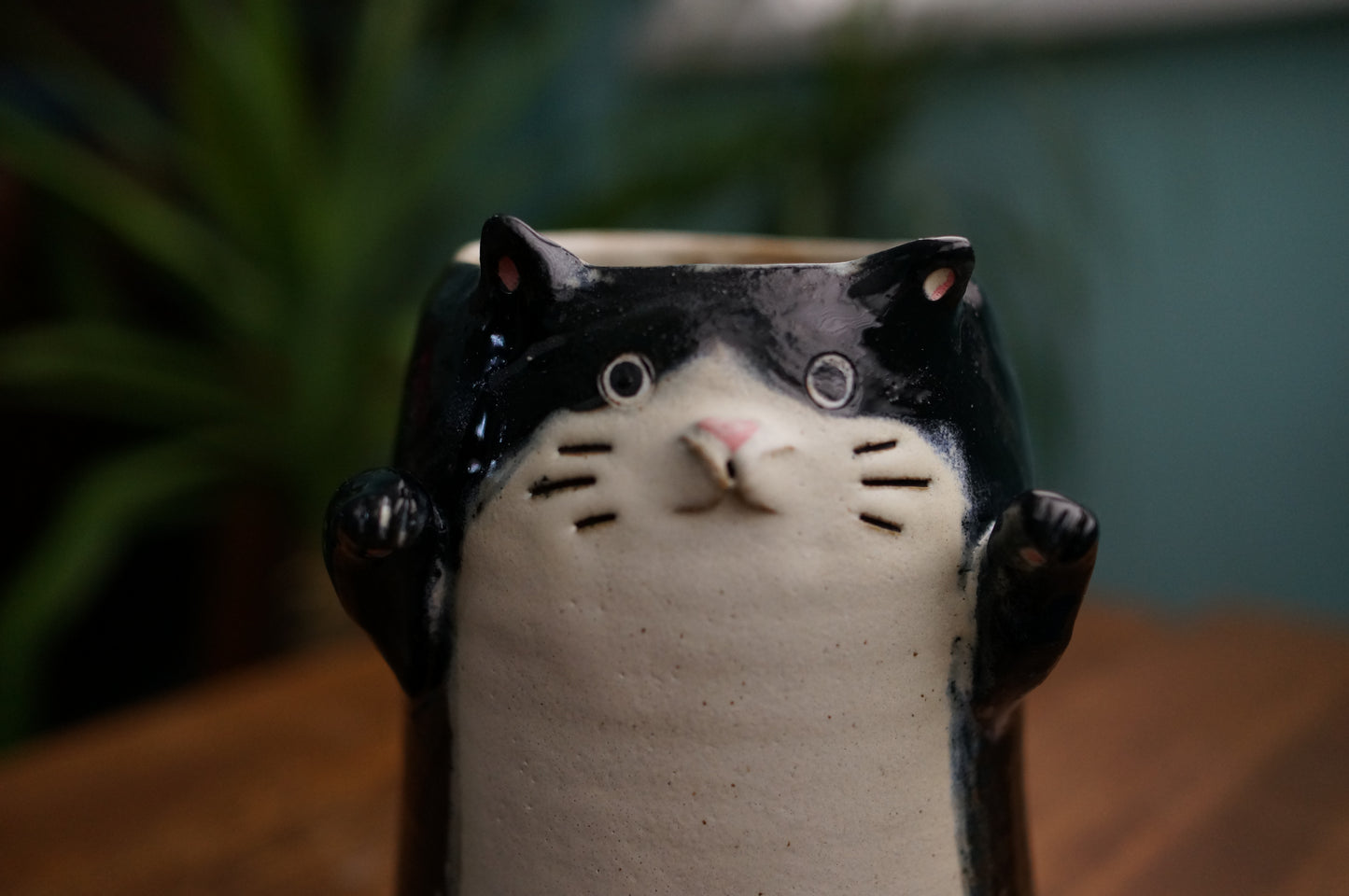 Black Cat Vase