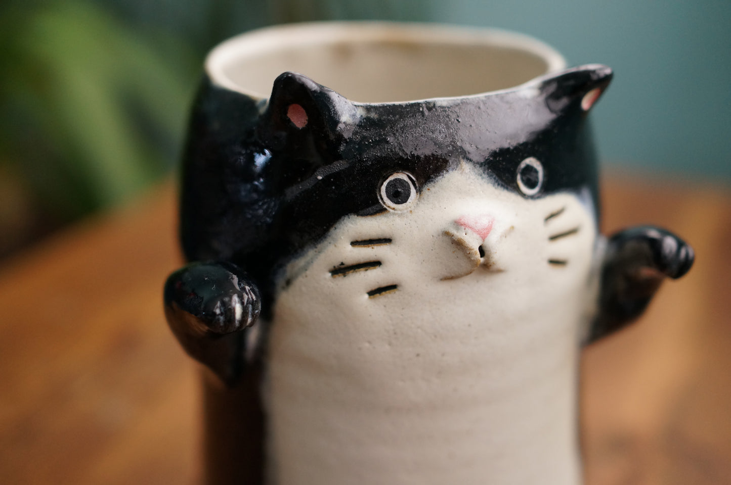 Black Cat Vase