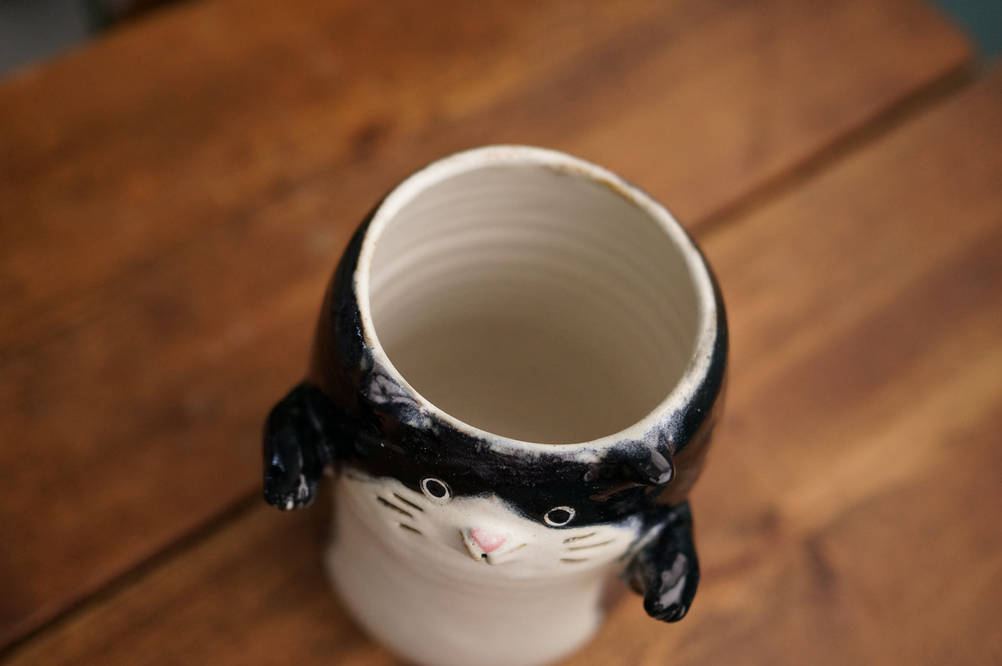 Black Cat Vase