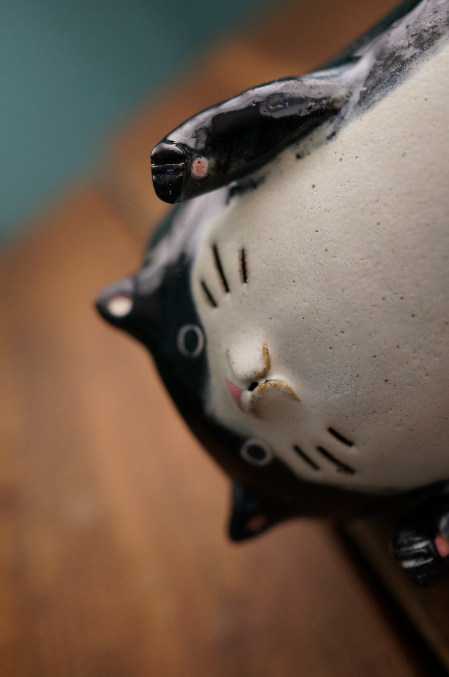 Black Cat Vase