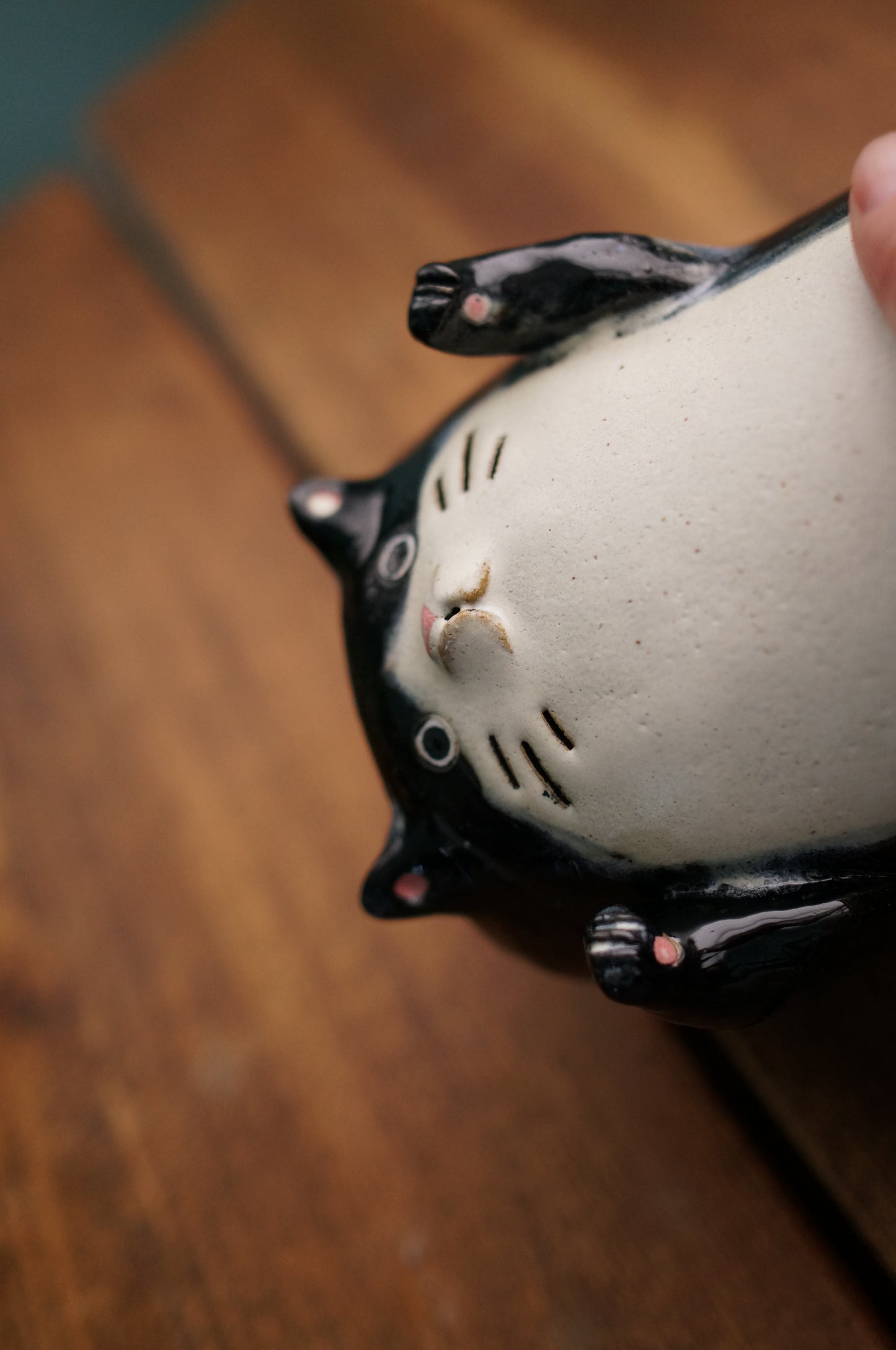 Black Cat Vase