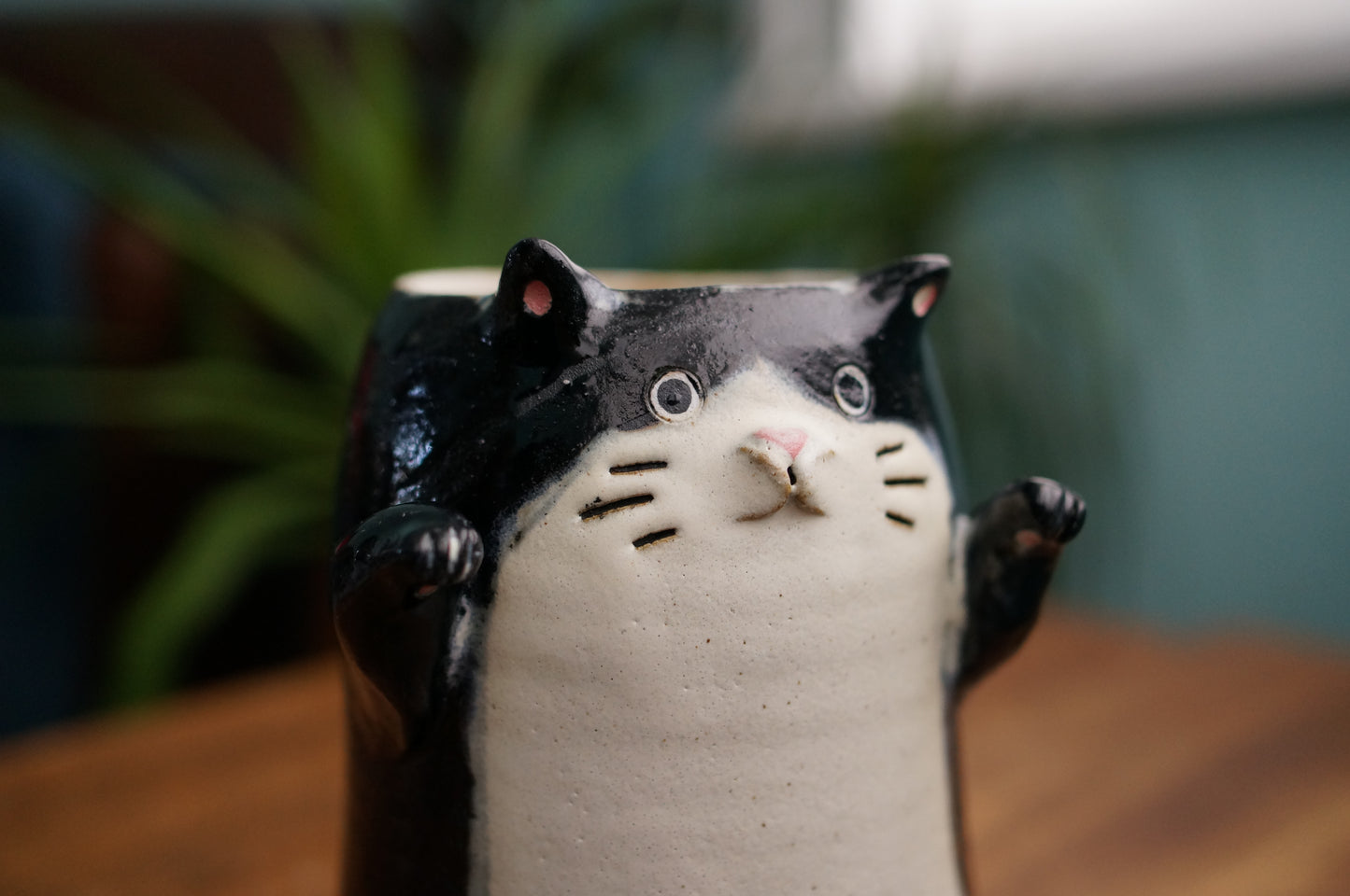 Black Cat Vase