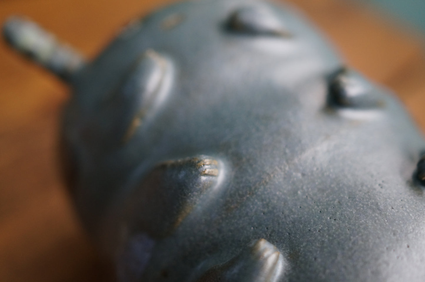 Dark Blue Caterpillar Vase