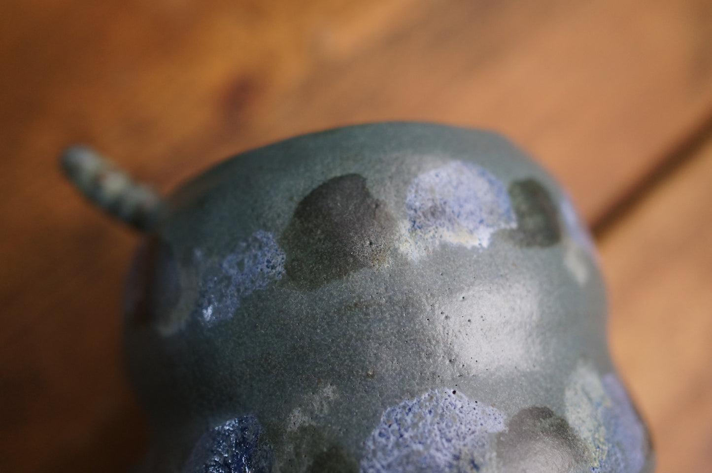 Dark Blue Caterpillar Vase