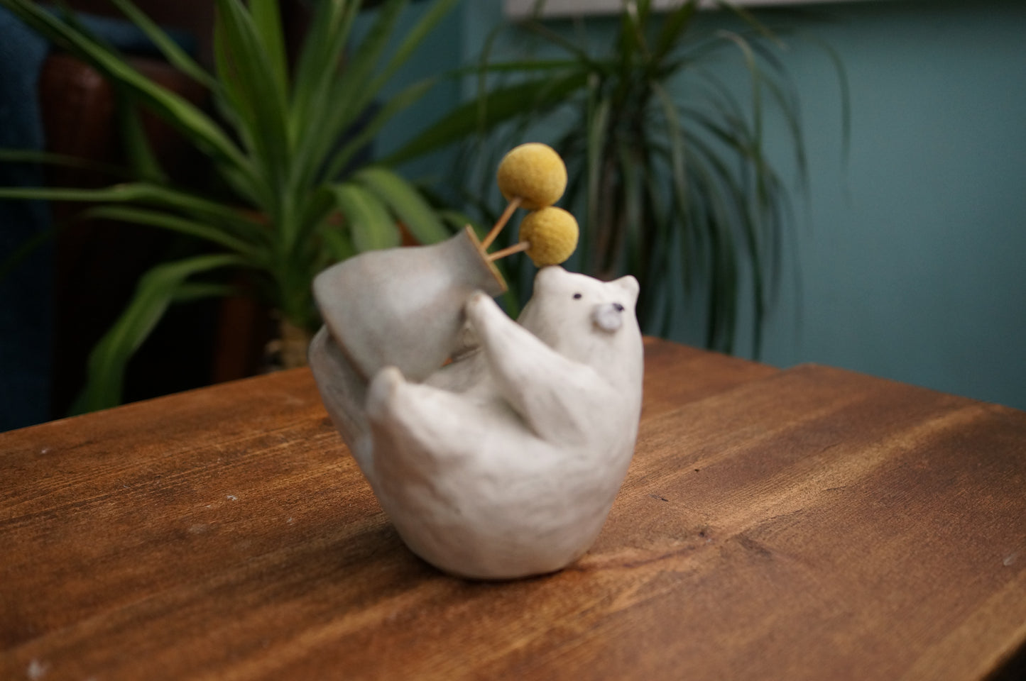 White Bear Vase