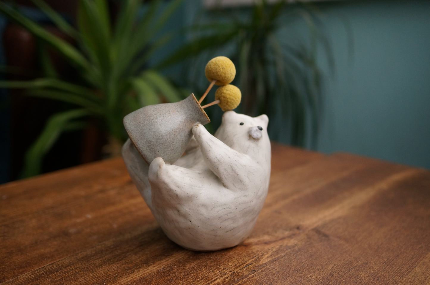 White Bear Vase