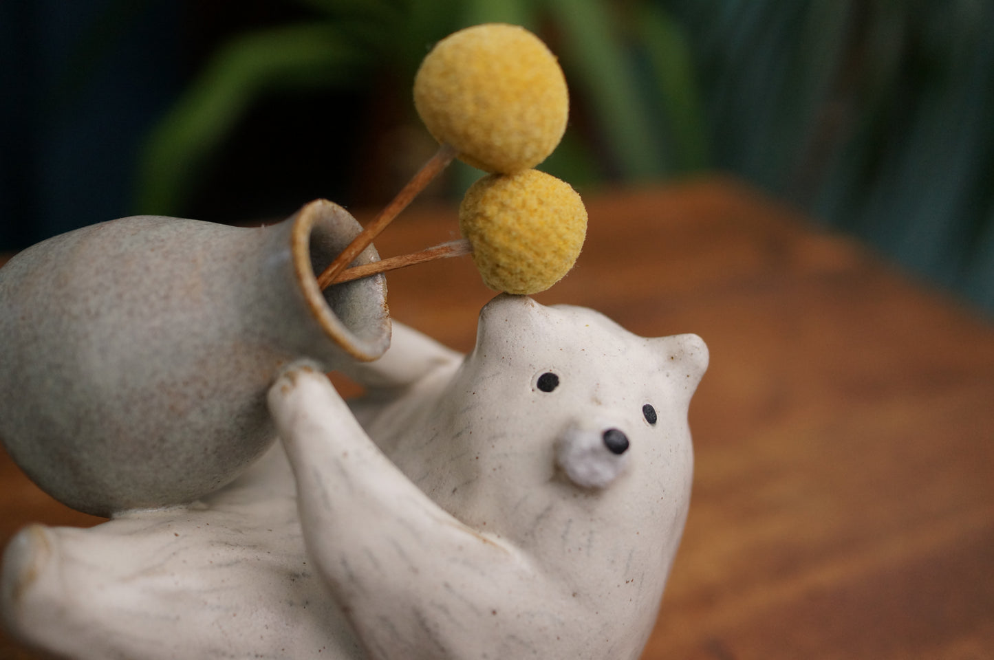 White Bear Vase