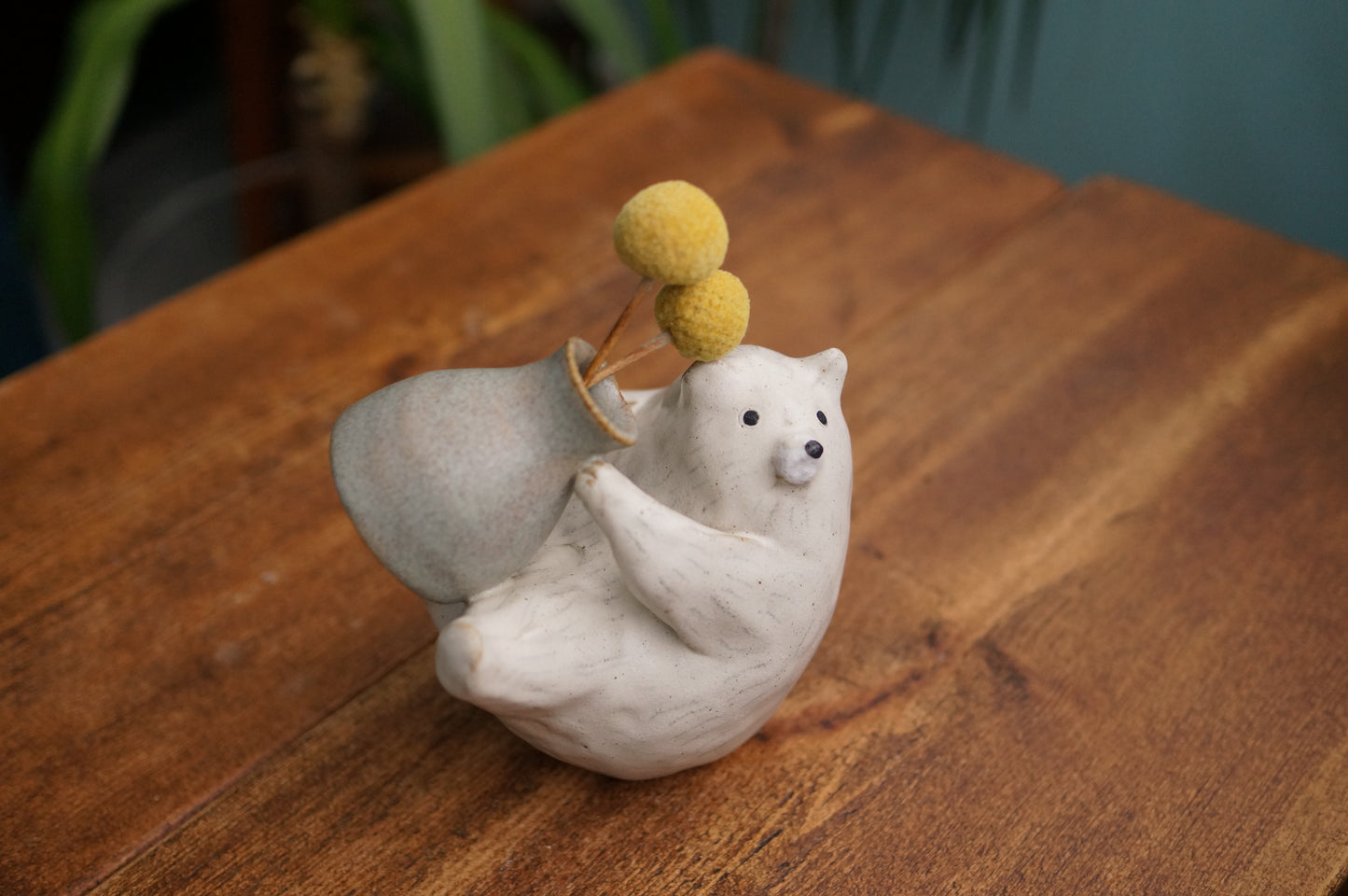 White Bear Vase