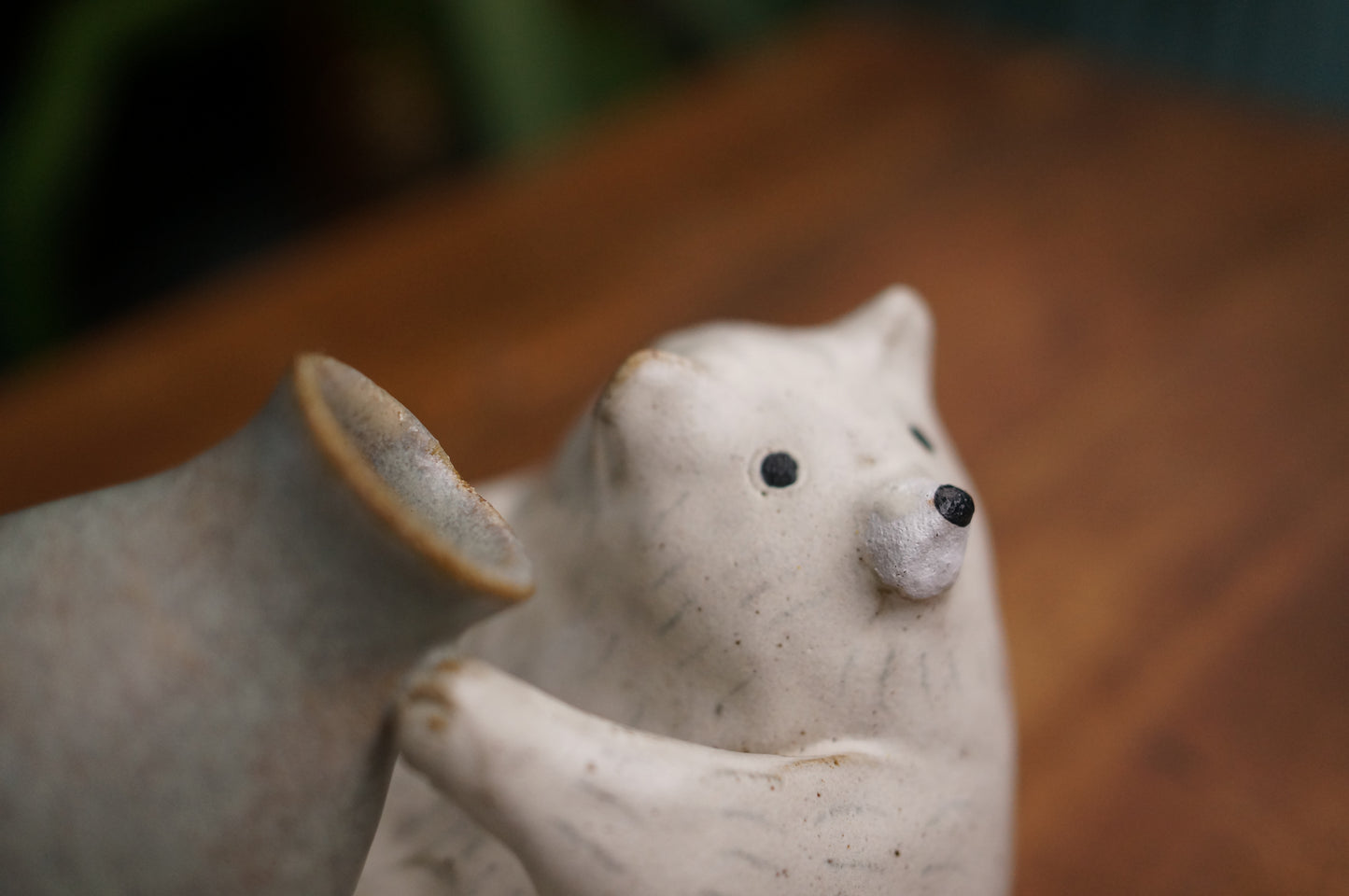 White Bear Vase
