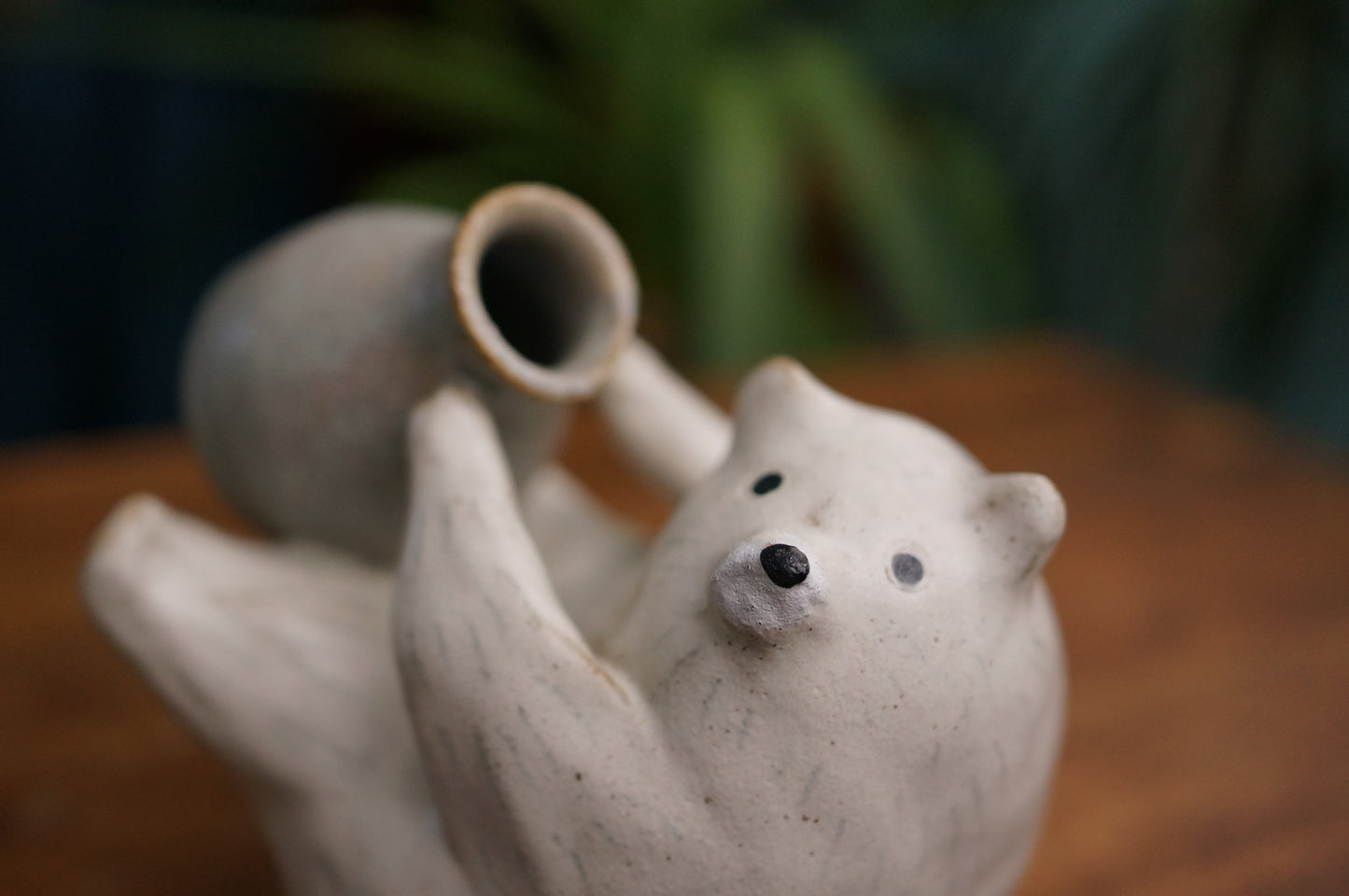 White Bear Vase