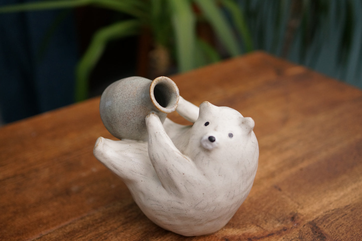 White Bear Vase