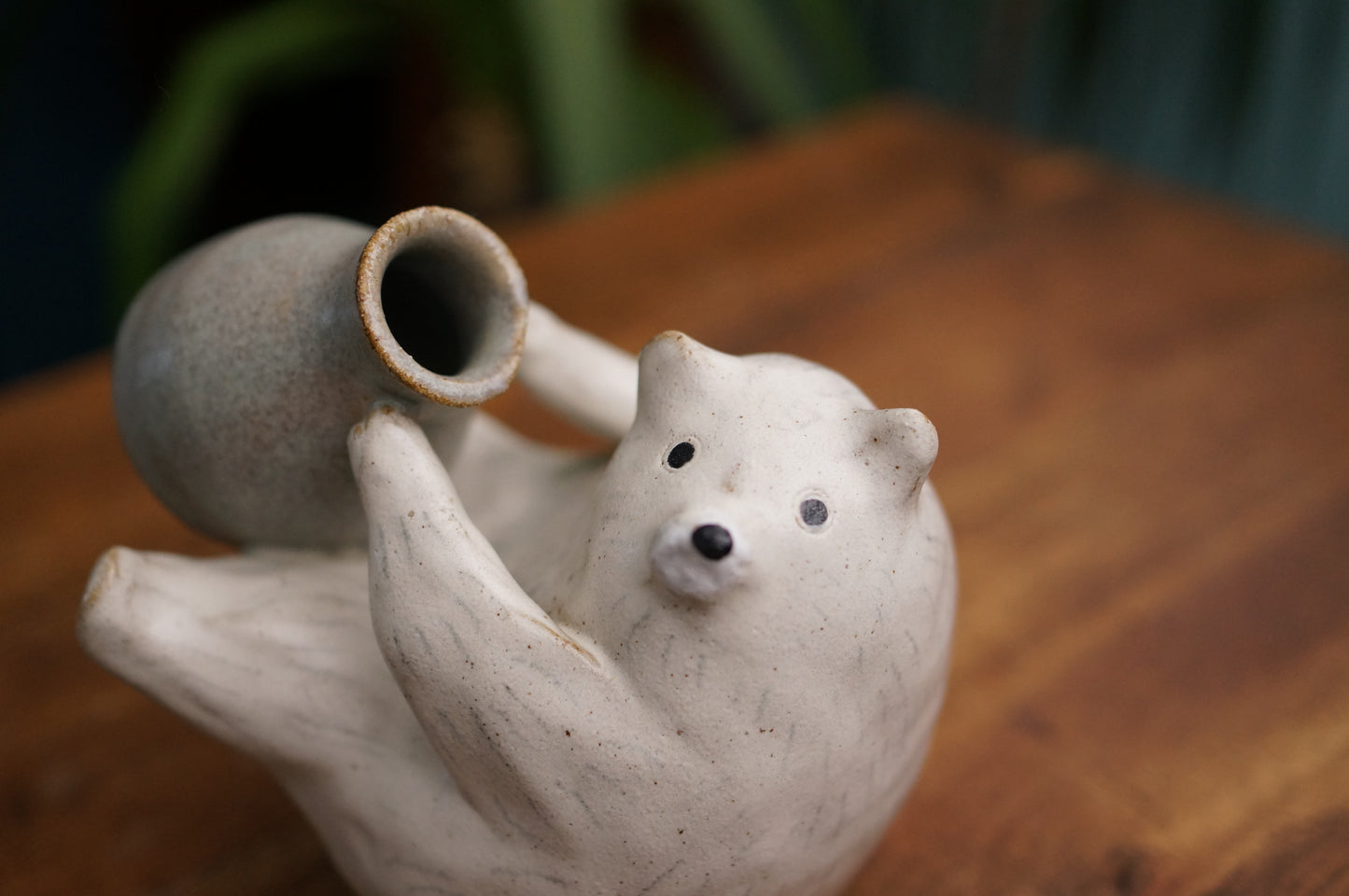 White Bear Vase