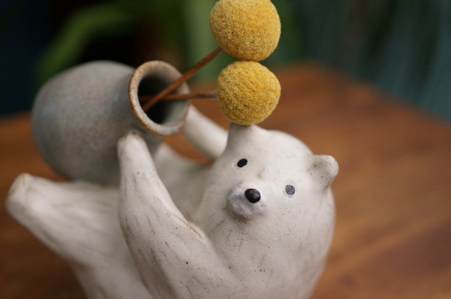 White Bear Vase