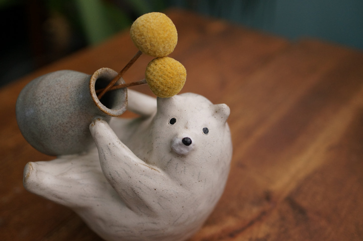 White Bear Vase