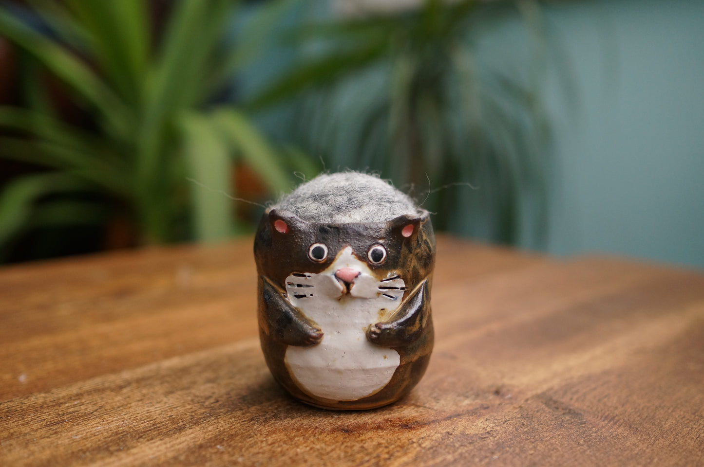 Brown Cat Pin Cushion