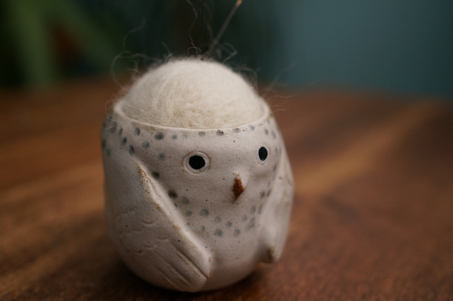 Snowy Owl Pin Cushion